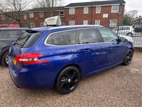 USED 2019 19 PEUGEOT 308 1.2 S/S SW GT LINE 5d 129 BHP BIG SPEC CAR, 18 IN  ALLOYS, PAN ROOF, SAT NAV, MEGA VALUE, WETBELT DONE