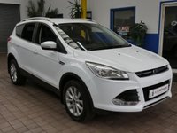 USED 2015 64 FORD KUGA 2.0 TITANIUM TDCI 5d 148 BHP PART LEATHER CRUISE CONTROL 2 OWNERS FROM NEW WARRANTY