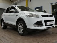 USED 2015 64 FORD KUGA 2.0 TITANIUM TDCI 5d 148 BHP PART LEATHER CRUISE CONTROL 2 OWNERS FROM NEW WARRANTY