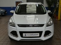 USED 2015 64 FORD KUGA 2.0 TITANIUM TDCI 5d 148 BHP PART LEATHER CRUISE CONTROL 2 OWNERS FROM NEW WARRANTY