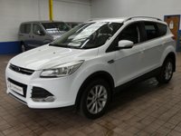 USED 2015 64 FORD KUGA 2.0 TITANIUM TDCI 5d 148 BHP PART LEATHER CRUISE CONTROL 2 OWNERS FROM NEW WARRANTY