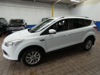 USED 2015 64 FORD KUGA 2.0 TITANIUM TDCI 5d 148 BHP PART LEATHER CRUISE CONTROL 2 OWNERS FROM NEW WARRANTY