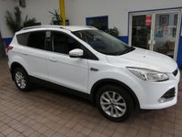 USED 2015 64 FORD KUGA 2.0 TITANIUM TDCI 5d 148 BHP PART LEATHER CRUISE CONTROL 2 OWNERS FROM NEW WARRANTY