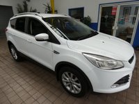 USED 2015 64 FORD KUGA 2.0 TITANIUM TDCI 5d 148 BHP PART LEATHER CRUISE CONTROL 2 OWNERS FROM NEW WARRANTY
