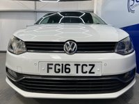 USED 2016 16 VOLKSWAGEN POLO 1.2 TSI BlueMotion Tech Match Hatchback 5dr Petrol Manual Euro 6 (s/s) (90 ps) Cruise,DAB,&pound;20Tax,Belt Done