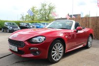 USED 2016 66 FIAT 124 1.4 SPIDER MULTIAIR LUSSO 2d 139 BHP VIEW AND RESERVE ONLINE OR CALL 01527-853940 FOR MORE INFO.