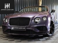 USED 2018 68 BENTLEY CONTINENTAL 4.0 GT V8 S 2d 521 BHP NECK WARMER, CAMERA, JUST SERVICED AT BENTLEY, MASSAGE SEATS, RARE GREY VIOLET METALLIC PAINT (&pound;4500), BLACK PACK