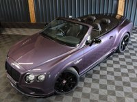USED 2018 68 BENTLEY CONTINENTAL 4.0 GT V8 S 2d 521 BHP NECK WARMER, CAMERA, JUST SERVICED AT BENTLEY, MASSAGE SEATS, RARE GREY VIOLET METALLIC PAINT (&pound;4500), BLACK PACK
