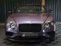USED 2018 68 BENTLEY CONTINENTAL 4.0 GT V8 S 2d 521 BHP NECK WARMER, CAMERA, JUST SERVICED AT BENTLEY, MASSAGE SEATS, RARE GREY VIOLET METALLIC PAINT (&pound;4500), BLACK PACK