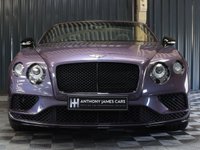 USED 2018 68 BENTLEY CONTINENTAL 4.0 GT V8 S 2d 521 BHP NECK WARMER, CAMERA, JUST SERVICED AT BENTLEY, MASSAGE SEATS, RARE GREY VIOLET METALLIC PAINT (&pound;4500), BLACK PACK
