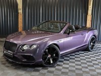 USED 2018 68 BENTLEY CONTINENTAL 4.0 GT V8 S 2d 521 BHP NECK WARMER, CAMERA, JUST SERVICED AT BENTLEY, MASSAGE SEATS, RARE GREY VIOLET METALLIC PAINT (&pound;4500), BLACK PACK