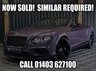 USED 2018 68 BENTLEY CONTINENTAL 4.0 GT V8 S 2d 521 BHP NECK WARMER, CAMERA, JUST SERVICED AT BENTLEY, MASSAGE SEATS, RARE GREY VIOLET METALLIC PAINT (&pound;4500), BLACK PACK