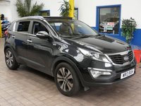 USED 2013 13 KIA SPORTAGE 2.0 CRDI KX-3 SAT NAV 5d 134 BHP SAT NAV PANORAMIC SUNROOF LEATHER HEATED SEATS PARKING SENSORS ONLY ONE OWNER FROM NEW SERVICE HISTORY