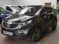 USED 2013 13 KIA SPORTAGE 2.0 CRDI KX-3 SAT NAV 5d 134 BHP SAT NAV PANORAMIC SUNROOF LEATHER HEATED SEATS PARKING SENSORS ONLY ONE OWNER FROM NEW SERVICE HISTORY