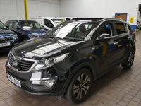 USED 2013 13 KIA SPORTAGE 2.0 CRDI KX-3 SAT NAV 5d 134 BHP SAT NAV PANORAMIC SUNROOF LEATHER HEATED SEATS PARKING SENSORS ONLY ONE OWNER FROM NEW SERVICE HISTORY