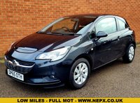 USED 2015 65 VAUXHALL CORSA 1.2 DESIGN 3d 69 BHP VERY LOW MILES - RAC WARRANTY