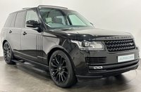 USED 2017 67 LAND ROVER RANGE ROVER VOGUE SE A TDV6 VOGUE SE Striking SantorinI Black, Ebony Black Leather, Glass Slide Roof, Deployable Side Steps