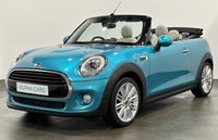 USED 2018 18 MINI CONVERTIBLE 1.5 COOPER 2d 134 BHP Striking Super Low Mileage 6452 Miles , Strikng Leather Lounge Satellite Grey Interior, Caribbean Aqua Metallic