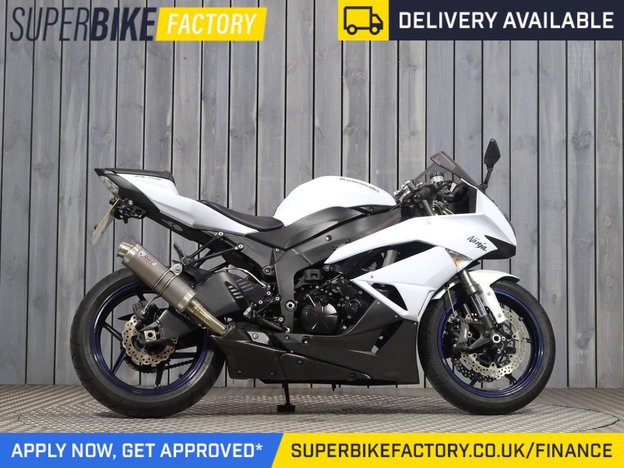 2011 KAWASAKI ZX-6R WHITE with 3445 miles - Used Motorbikes