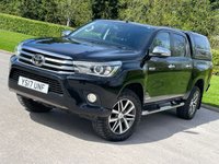 USED 2017 17 TOYOTA HI-LUX 2.4 INVINCIBLE 4WD D-4D DCB 148 BHP ** NO VAT * CANOPY+REVERSING CAMERA