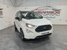 USED 2018 68 FORD ECOSPORT 1.0 ST-LINE 5d 138 BHP SH, Sat Nav, WHITE, Bluetooth,