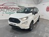 USED 2018 68 FORD ECOSPORT 1.0 ST-LINE 5d 138 BHP SH, Sat Nav, WHITE, Bluetooth,