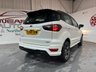 USED 2018 68 FORD ECOSPORT 1.0 ST-LINE 5d 138 BHP SH, Sat Nav, WHITE, Bluetooth,