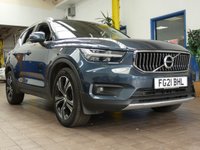 USED 2021 21 VOLVO XC40 1.5 T3 INSCRIPTION PRO 5d 161 BHP SAT NAV HEATED LEATHER REAR VIEW CAMERA PARKING SENSORS 1 OWNER FULL EXCELLENT SERVICE HISTORY 6 MONTHS GOLD WARRANTY