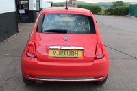 USED 2019 19 FIAT 500 1.2 LOUNGE DUALOGIC 3d 69 BHP VIEW AND RESERVE ONLINE OR CALL 01527-853940 FOR MORE INFO.