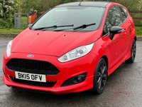 USED 2015 15 FORD FIESTA 1.0 ZETEC S RED EDITION 3d 139 BHP &pound;20 RFL ++ 70+MPG