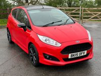 USED 2015 15 FORD FIESTA 1.0 ZETEC S RED EDITION 3d 139 BHP &pound;20 RFL ++ 70+MPG