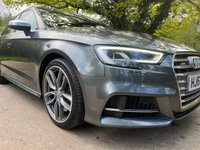 USED 2016 66 AUDI A3 2.0 S3 SPORTBACK QUATTRO 5d 306 BHP ZERO DEPOSIT FINANCE AVAILABLE