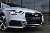 USED 2017 17 AUDI A3 2.0 TDI S LINE 5d 148 BHP CARPLAY / ALCANTARA / &pound;20 TAX