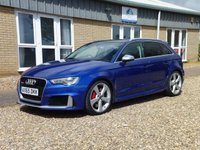 USED 2016 65 AUDI A3 2.5 RS3 SPORTBACK QUATTRO NAV 5d 362 BHP www.suffolkcarcentre.co.uk - Located at Reydon