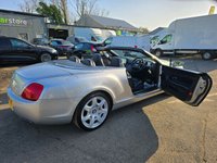 USED 2007 N BENTLEY CONTINENTAL 6.0 GTC 2d 550 BHP IN SILVER ,68,549 MILES, FULL BENTLEY SERVICE HISTORY, ULEZ COMPLIANT, AUTOMATIC GEARBOX, CONVERTIBLE ROOF, SATELLITE NAVIGATION  