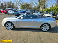 USED 2007 N BENTLEY CONTINENTAL 6.0 GTC 2d 550 BHP IN SILVER ,68,549 MILES, FULL BENTLEY SERVICE HISTORY, ULEZ COMPLIANT, AUTOMATIC GEARBOX, CONVERTIBLE ROOF, SATELLITE NAVIGATION  