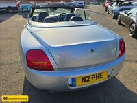 USED 2007 N BENTLEY CONTINENTAL 6.0 GTC 2d 550 BHP IN SILVER ,68,549 MILES, FULL BENTLEY SERVICE HISTORY, ULEZ COMPLIANT, AUTOMATIC GEARBOX, CONVERTIBLE ROOF, SATELLITE NAVIGATION  