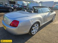 USED 2007 N BENTLEY CONTINENTAL 6.0 GTC 2d 550 BHP IN SILVER ,68,549 MILES, FULL BENTLEY SERVICE HISTORY, ULEZ COMPLIANT, AUTOMATIC GEARBOX, CONVERTIBLE ROOF, SATELLITE NAVIGATION  