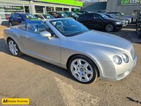 USED 2007 N BENTLEY CONTINENTAL 6.0 GTC 2d 550 BHP IN SILVER ,68,549 MILES, FULL BENTLEY SERVICE HISTORY, ULEZ COMPLIANT, AUTOMATIC GEARBOX, CONVERTIBLE ROOF, SATELLITE NAVIGATION  