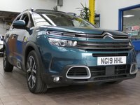 USED 2019 19 CITROEN C5 AIRCROSS 1.6 PURETECH FLAIR PLUS S/S EAT8 5d 179 BHP SAT NAV PANORAMIC SUNROOF PART LEATHER REAR VIEW CAMERA PARKING SENSORS 1 OWNER EXCELLENT SERVICE HISTORY 6 MONTHS GOLD WARRANTY