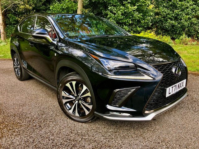 2021 71 Lexus Nx 2.5 300H F SPORT 5d AUTO 195 BHP 1 RETIRED PRIVATE OWNER FROM NEW (Lexus uk pre-reg 1 month)///PARK CAMERA//PANORAMIC GLASS ROOF//RED LEATHER INSERT//FULL LEXUS SERVICE HISTORY
