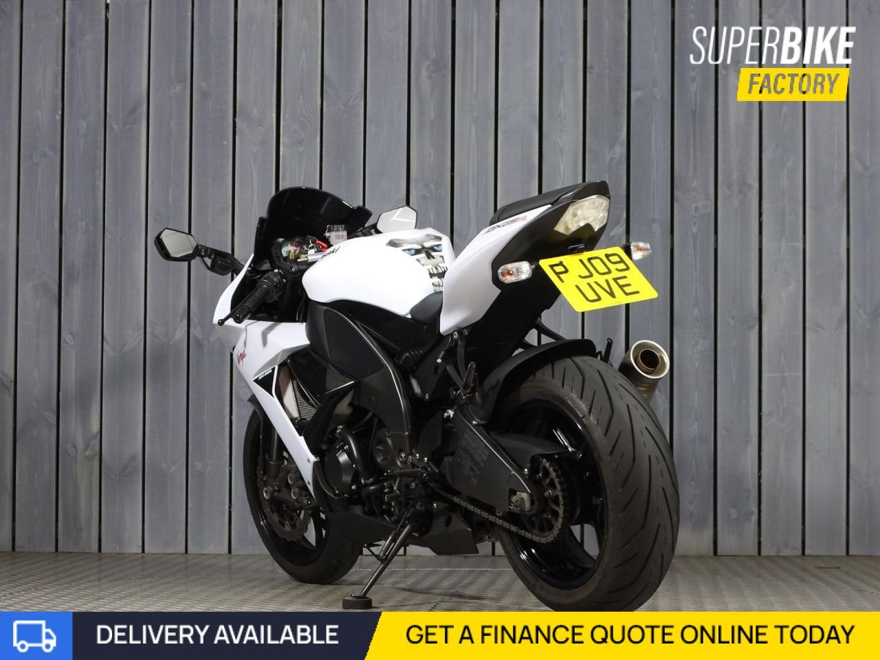 2009 KAWASAKI ZX-10R WHITE with 14376 miles - Used