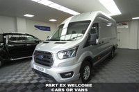 USED 2021 21 FORD TRANSIT 2.0 350 LIMITED L4H3 JUMBO MHEV ECOBLUE 129 BHP 1 OWNER AIR CON + SAT NAV  1 OWNER SAT NAV AIR CON  6 MONTHS  WARRANTY EURO 6