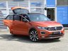 USED 2019 69 VOLKSWAGEN T-ROC 1.5 R-LINE TSI EVO DSG 5d 148 BHP Finished in ENERGETIC ORANGE MET with BLACK ROOF and contrasting Sports Trim. This T-Roc is for those who want a compact SUV with smart styling and a good level of practicality. This Golf based SUV is both practical and fun to drive. Features include, Pan Roof, Sat Nav, VIRTUAL DASH, Apple Play, 19" Alloys, DAB Radio, Part Leather Trim, Rear Electric Boot and Rear Camera and much more. Just Dealer serviced at 88836 miles on 13/4/2024.
