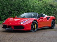 USED 2019 19 FERRARI 488 SPIDER CARBON EXTERIOR PACK, CARBON RACE PACK, CARBON + LED STEERING WHEEL, CARBON RACE SEATS, CAMERA, METALLIC ROSSO PAINT, SPORTS EXHAUST AND MORE!!!