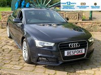 USED 2014 64 AUDI A5 2.0 TDI S LINE 0D 168 BHP 2014/64reg AUDI A5 TDi S-LINE SPORTBACK COUPE - 6SPD MANUAL - 2 FORMER KEEPER - FULL SERVICE HISTORY - FULL S-LINE EMBOSSED BLACK LEATHER SPORTS INTERIOR - SATELLITE NAVIGATION