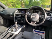 USED 2014 64 AUDI A5 2.0 TDI S LINE 0D 168 BHP 2014/64reg AUDI A5 TDi S-LINE SPORTBACK COUPE - 6SPD MANUAL - 2 FORMER KEEPER - FULL SERVICE HISTORY - FULL S-LINE EMBOSSED BLACK LEATHER SPORTS INTERIOR - SATELLITE NAVIGATION