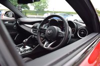 USED 2021 F ALFA ROMEO GIULIA TB VELOCE TI 4d 277 BHP PERFORMANCE PK / H&K / GTA RED