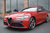 USED 2021 F ALFA ROMEO GIULIA TB VELOCE TI 4d 277 BHP PERFORMANCE PK / H&K / GTA RED