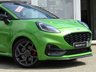 USED 2021 21 FORD PUMA 1.5 ST 5d 198 BHP Finished in MEAN GREEN METALLIC with HEATED RECARO LEATHER/ALCANTARA Trim. This Ford Puma certainly looks the part, it is the sportiest version of the Puma compact SUV, with meaner looks and a racier setup, It's got the raised up driving position, the eye-catching design, and a miniature SUV shape. Features include Pan Roof, Sat Nav with Virtual Dash, DAB Radio, Power Boot, Rear Camera, B/Tooth, Apple Play, Low Mileage and much more. Dealer serviced at 8577 miles, 18588 miles and at 24100 miles